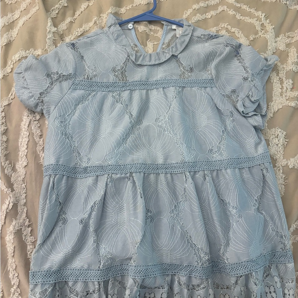 Light blue classy blouse! Well worn but no stains or snags